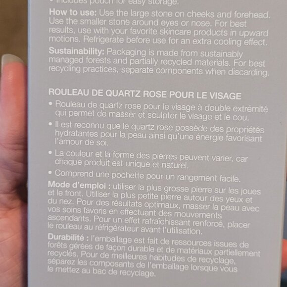 SEPHORA - Double Rose Quartz Face Roller - Picture 2 of 2